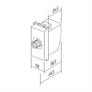 ΠΡΙΖΑ SAT ΤΕΡΜΑΤΙΚΗ 1dB 1M IW TEM MODUL - 17931