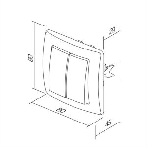 ΔΙΑΚΟΠΤΗΣ ΔΙΠΛΟΣ ΚΟΜΙΤΑΤΕΡ 10AX NB TEM EKONOMIK - 15809