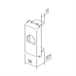 ΠΛΑΚΙΔΙΟ KS UNIVERSAL 1M PW TEM MODUL - 31865