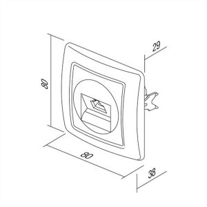 ΠΡΙΖΑ ΤΗΛΕΦΩΝΙΚΗ LT RJ11 6/4 PW TEM EKONOMIK - 18680