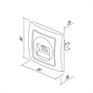 ΠΡΙΖΑ ΤΗΛΕΦΩΝΙΚΗ LT RJ11 6/4 IW TEM EKONOMIK - 18681