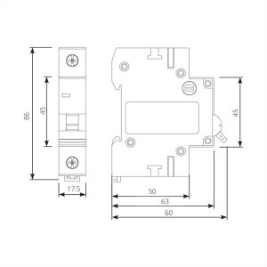 ΑΣΦΑΛΕΙΑ ΑΥΤΟΜΑΤΗ 1*10Α C 6kA ISKRA - 786091101000