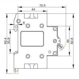 ΜΕΤΑΓΩΓΙΚΟΣ ΔΙΑΚΟΠΤΗΣ ΡΑΓΑΣ 1-0-2 2*40A ISKRA - 786101206000
