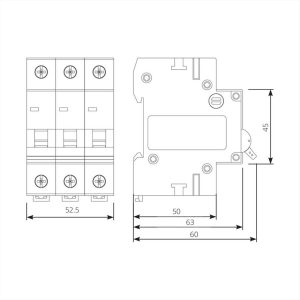 ΑΣΦΑΛΕΙΑ ΑΥΤΟΜΑΤΗ 3*20Α C 6kA ISKRA - 786091130000