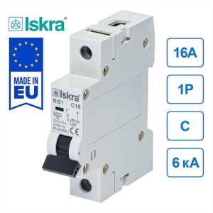 ΑΣΦΑΛΕΙΑ ΑΥΤΟΜΑΤΗ 1*16Α C 6kA 1M ISKRA - 786091102000