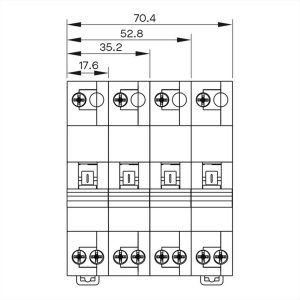 ΜΕΤΑΓΩΓΙΚΟΣ ΔΙΑΚΟΠΤΗΣ ΡΑΓΑΣ 1-0-2 2*40A ISKRA - 786101206000