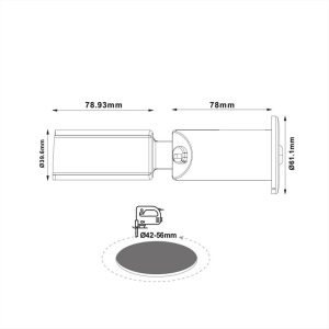 ΦΩΤΙΣΤΙΚΟ ΑΣΦΑΛΕΙΑΣ SPOT LED 1W 6000K ACA AUGE160 - AUGE160