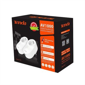 POWERLINE KIT PASSTHROUGH GIGABIT TENDA PH6 - 6932849433364