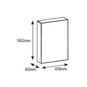 ΠΙΝΑΚΑΣ ΧΩΝΕΥΤΟΣ ΜΕΤΑΛΛΙΚΟΣ 3*15Θ ΛΕΥΚΗ ΠΟΡΤΑ GEYER ΑΤΛΑΣ - VUS345