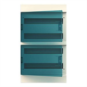 ΠΙΝΑΚΑΣ ΕΞΩΤΕΡΙΚΟΣ ΠΛΑΣΤΙΚΟΣ 4*18Θ IP41 ΔΙΑΦΑΝΗ ΠΟΡΤΑ ABB MISTRAL - 75433