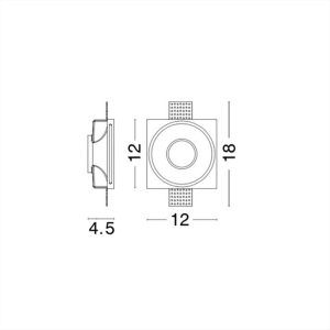 ΣΠΟΤ ΓΥΨΙΝΟ GU10 ΛΕΥΚΟ NOVA LUCE TOBIA - 9879104