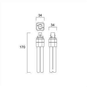 ΛΑΜΠΑ LED G24D 10W 4000Κ SYLVANIA - 0030223