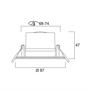 ΦΩΤΙΣΤΙΚΟ ΣΠΟΤ LED 6W 3CCT IP65 ΛΕΥΚΟ SYLVANIA - 0005565