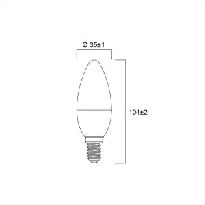 ΛΑΜΠΑ LED Ε14 ΚΕΡΙ 6.5W 2700Κ SYLVANIA - 0029613