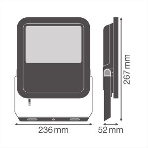 ΠΡΟΒΟΛΕΑΣ LED 69W 4000Κ ΜΑΥΡΟΣ LEDVANCE - 306167