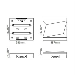 ΠΙΝΑΚΑΣ ΕΞΩΤΕΡΙΚΟΣ ΠΛΑΣΤΙΚΟΣ 2*16Θ IP40 ΔΙΑΦΑΝΗ ΠΟΡΤΑ LINEME - 09-02005