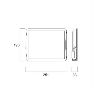 ΠΡΟΒΟΛΕΑΣ LED 78W 6500K ΜΑΥΡΟΣ SYLVANIA - 0050173