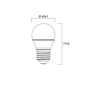ΛΑΜΠΑ LED Ε27 ΣΦΑΙΡΙΚΗ 6.5W 4000Κ SYLVANIA - 0029633