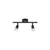 ΦΩΤΙΣΤΙΚΟ ΣΠΟΤ ΡΑΓΑ 2*GU10 ΜΑΥΡΟ ΜΕΤΑΛΛΙΚΟ LUP NOVA LUCE - 960006