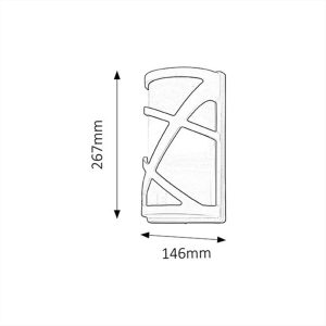 ΦΩΤΙΣΤΙΚΟ ΑΠΛΙΚΑ ΕΞΩΤΕΡΙΚΟΥ ΧΩΡΟΥ Ε27 IP54 ΑΝΘΡΑΚΙ DURANGO RABALUX - 8767