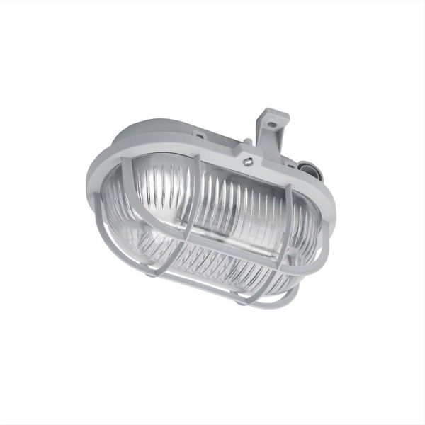 ΦΩΤΙΣΤΙΚΟ ΕΞΩΤΕΡΙΚΟ ΧΕΛΩΝΑ 60W ΓΚΡΙ OVAL LENA - 102011