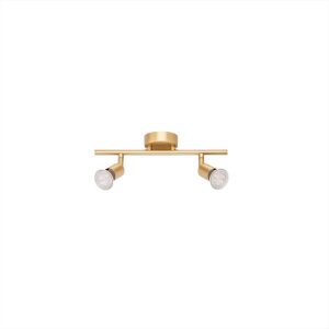 ΦΩΤΙΣΤΙΚΟ ΣΠΟΤ ΡΑΓΑ 2*GU10 ΧΡΥΣΟ ΜΕΤΑΛΛΙΚΟ LUP NOVA LUCE - 960002