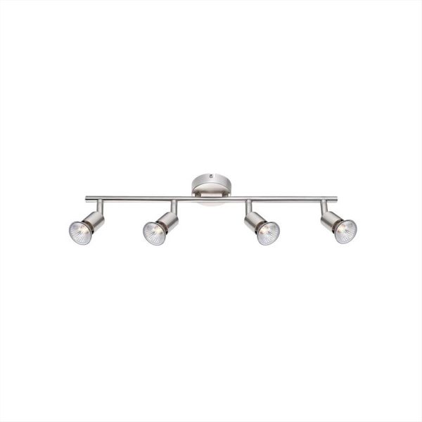 ΦΩΤΙΣΤΙΚΟ ΣΠΟΤ ΡΑΓΑ ΜΕΤΑΛΛΙΚΟ 4*GU10 BASE NOVA LUCE - 660004