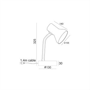 ΦΩΤΙΣΤΙΚΟ ΠΟΡΤΑΤΙΦ Ε27 ΛΕΥΚΟ PAVLOVA ACA - SF0371W