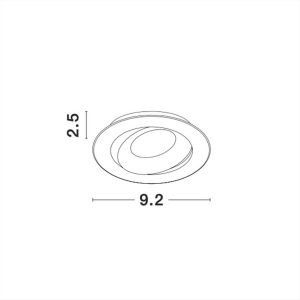 ΦΩΤΙΣΤΙΚΟ ΣΠΟΤ ΚΙΝΗΤΟ ΧΩΝΕΥΤΟ GU10 ΜΑΥΡΟ REDO NOVA LUCE - 9350441