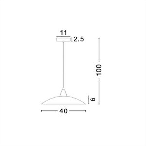 ΦΩΤΙΣΤΙΚΟ ΚΡΕΜΑΣΤΟ 1Φ Ε27 ΜΕ ΓΥΑΛΙ VICINO NOVA LUCE - 6302361