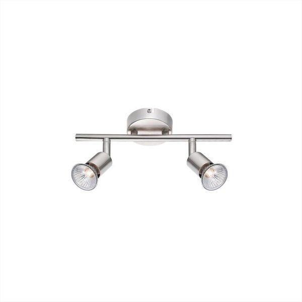 ΦΩΤΙΣΤΙΚΟ ΣΠΟΤ ΡΑΓΑ ΝΙΚΕΛ ΜΕΤΑΛΛΙΚΟ 2*GU10 BASE NOVA LUCE - 660002