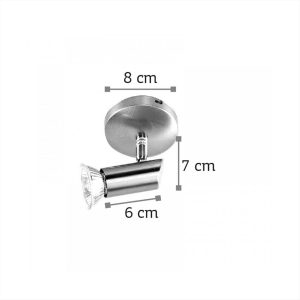 ΦΩΤΙΣΤΙΚΟ ΣΠΟΤ GU10 ΝΙΚΕΛ 9075 INLIGHT - 9075/1Φ-ΝΙΚΕΛ