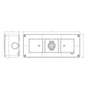 ΚΟΥΤΙ ΕΠΙΤΟΙΧΟ 6 ΘΕΣΕΩΝ 3*2Μ IP40 ISOSET VIMAR - 14813