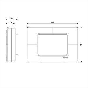 ΒΑΣΗ ΣΤΗΡΙΞΗΣ 3Μ ΜΕ ΒΙΔΕΣ IP55 ISOSET VIMAR - 14943.01