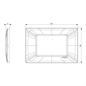 ΠΛΑΚΑ 3 ΘΕΣΕΩΝ ΛΕΥΚΗ PLANA VIMAR - 14653.01