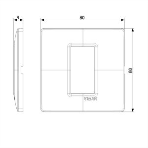 ΠΛΑΚΑ 1Μ ΛΕΥΚΟ PLANA VIMAR - 14641.01