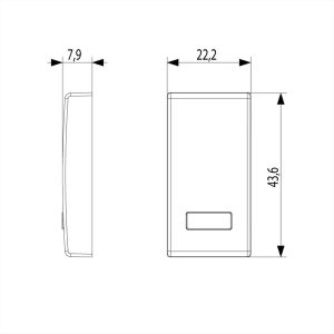 ΠΛΗΚΤΡΟ ΕΝΑΛΛΑΞΙΜΟ 1 ΘΕΣΗΣ ΦΩΤΙΖΟΜΕΝΟ PLANA VIMAR - 14026