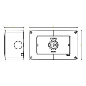 ΚΟΥΤΙ ΕΠΙΤΟΙΧΟ ΔΙΑΚΟΠΤΩΝ 4 ΘΕΣΕΩΝ IP40 ISOSET VIMAR - 14804