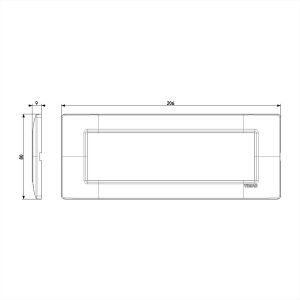 ΠΛΑΚΑ 7 ΘΕΣΕΩΝ ΙΒΟΥΑΡ PLANA VIMAR - 14657.02