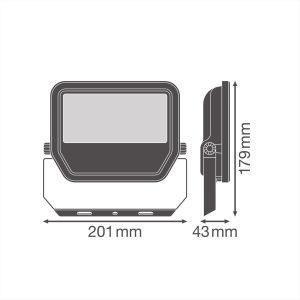 ΠΡΟΒΟΛΕΑΣ LED 41W 4000Κ ΜΑΥΡΟΣ LEDVANCE - 305962