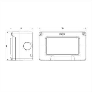 ΚΟΥΤΙ ΕΠΙΤΟΙΧΟ ΔΙΑΚΟΠΤΩΝ 4 ΘΕΣΕΩΝ IP55 ISOSET VIMAR - 14904