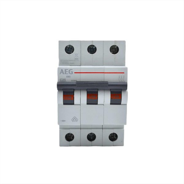 ΑΣΦΑΛΕΙΑ ΑΥΤΟΜΑΤΗ 3*25Α C 6kA 3M AEG - 552849