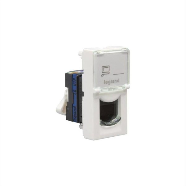 ΠΡΙΖΑ RJ45 CAT6 UTP 1P ΛΕΥΚΟ MOSAIC LEGRAND - 076561