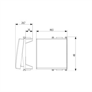 ΠΛΗΚΤΡΟ 2Μ ΜΕ ΦΩΤΙΖΩΜΕΝΟ ΔΑΧΤΥΛΙΔΙ PLANA VIMAR - 14022