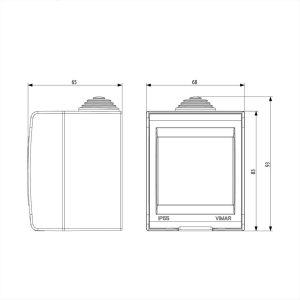 ΚΟΥΤΙ ΕΞΩΤΕΡΙΚΟ 2Μ IP55 ΓΙΑ ΕΙΔΙΚΑ ΜΟDULΕS IDEA/8000 VIMAR - 13523