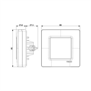 ΒΑΣΗ ΣΤΗΡΙΞΗΣ 2Μ ΜΕ ΑΓΓΙΣΤΡΑ IP55 ISOSET VIMAR - 14931.01