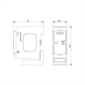 ΒΑΣΗ ΣΤΗΡΙΞΗΣ ΡΑΓΑΣ 1M VIMAR - V51921