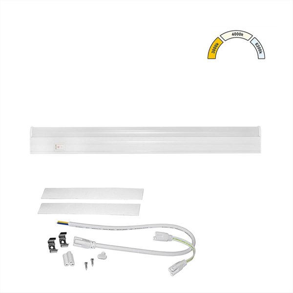 ΦΩΤΙΣΤΙΚΟ LED ΚΟΥΖΙΝΑΣ T5 5W CCT 30cm ΛΕΥΚΟ ADELEQ - 3-90562