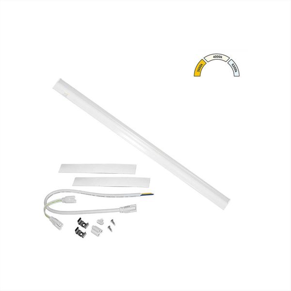 ΦΩΤΙΣΤΙΚΟ LED ΚΟΥΖΙΝΑΣ T5 10W CCT 60cm ΛΕΥΚΟ ADELEQ - 3-91062