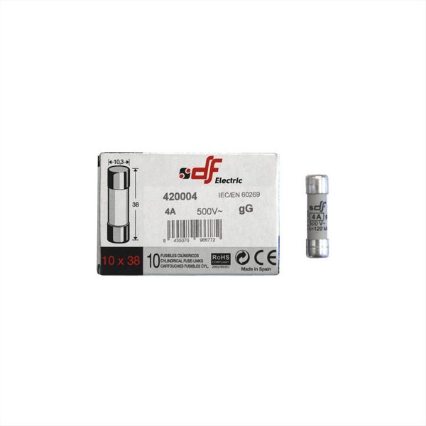 ΦΥΣΙΓΓΓΙΟ ΚΥΛΙΝΔΡΙΚΟ 10*38mm 4Α Gg DF ELECTRIC - 88-004